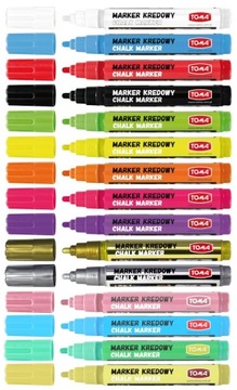 Маркер меловой TOMA TO-292 PASTEL YELLOW для окон