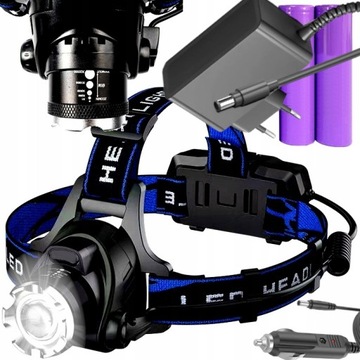 ФАРЫ СВЕТОДИОДНЫЕ ФАРЫ ФАР + АККУМУЛЯТОРЫ 3 РЕЖИМА СВЕТА 2 АККУМУЛЯТОРА