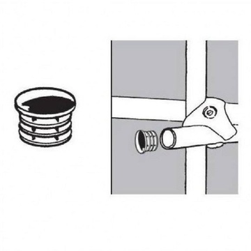 ПЛОСКАЯ ЗАБЕРКА ДЛЯ СТАЛЬНОЙ ТРУБЫ ХРОМИРОВАННЫЙ КОНЦ 25