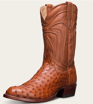 Tecovas Mens The Wyatt Pecan Ostrich Pecan