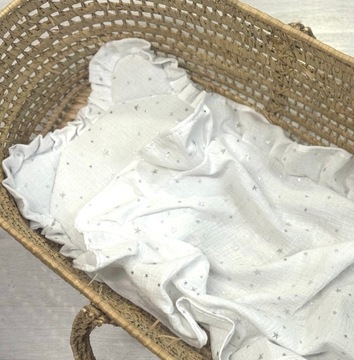 Одеяло Мишка Тедди с подушкой с рюшами, 50х75 см, муслин