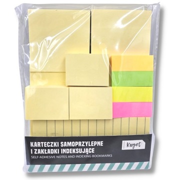 НАБОР КЛИПЕТОК И УКАЗАТЕЛЬНЫХ ЗАКЛАДОК, ЦВЕТНЫХ, НА ЛИНОВКЕ