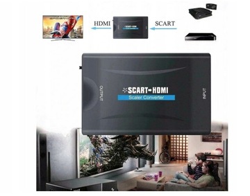 АДАПТЕР КОНВЕРТЕР ЗВУКОВОГО ИЗОБРАЖЕНИЯ HDMI-EURO SCART