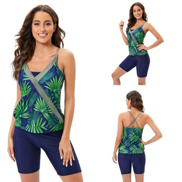 STRÓJ KĄPIELOWY TOP TANKINI BLUZKA ZE SPODENKAMI