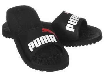 Klapki męskie Puma Purecat 360262-18 buty kąpielowe czarne