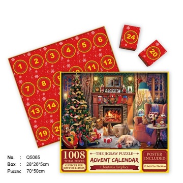 KALENDARZ ADWENTOWY PUZZLE ŚWIĄTECZNE EMPORIUM - 1008 EL