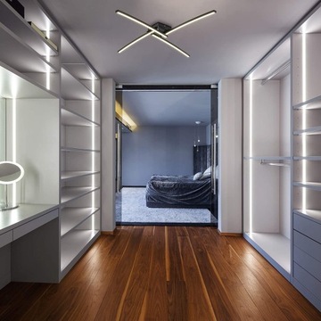 ПОТОЛОЧНЫЙ СВЕТИЛЬНИК - LED 20ВТ - ЧЕРНЫЙ - СПАЛЬНЯ