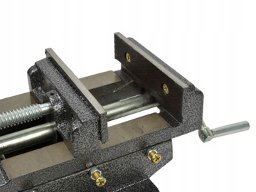 Машинные крестовые тиски 125 мм, двухосные, чугунные