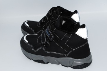 БОТИНКИ НА ВЕЛКРО + МОЛНИЯ CLIBEE, кожа, размер 36/23,8 см