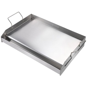 VEVOR Płyta Grillowa 58.7x39.5x9.9CM Grubość 2MM Stal Nierdzewna Z Uchwytem