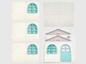 БОЛЬШОЙ XL ДЕТСКИЙ ДОМик Садовая конюшня 129x129x120 см ШТОРЫ Ставни