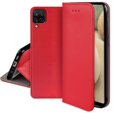 ЧЕХОЛ ДЛЯ SAMSUNG GALAXY A12 SMART МАГНИТНЫЙ КОШЕЛЕК + СТЕКЛО