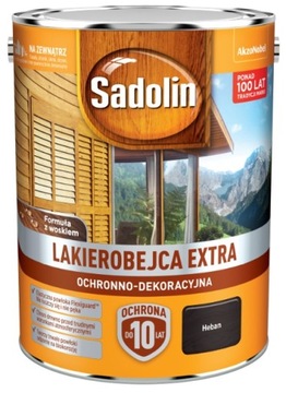 SADOLIN EXTRA- lakierobejca do drewna, heban, 5l