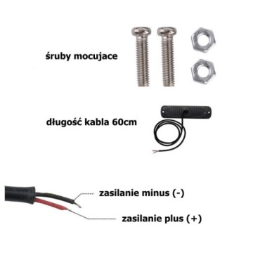 Противотуманная фара 6 LED 24V-30V, красный мощный