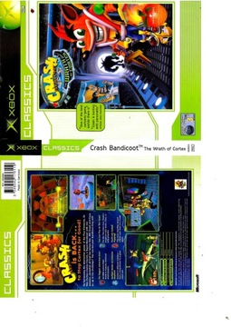 kultowa gra na XBOX CLASSIC CRASH BANDICOOT THE WRATH OF THE CORTEX UNIKAT