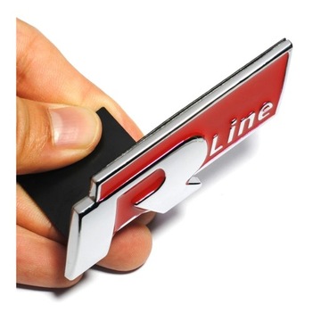 ЭМБЛЕМА ЗНАЧКА VW RLINE R LINE НА ПЕРЕДНЕЙ РЕШЕТКЕ!