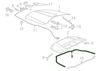 MOPAR - Dichtsatz der Kühlergrill przedniej Durango Grand Cherokee 2011-26 | thumb 4