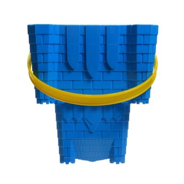 ВЕДРО ПЕСКА, КВАДРАТНЫЙ ЗАМОК, 18х22 СМ, МИКС ЦВЕТОВ