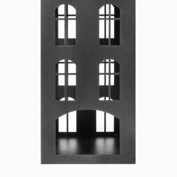 DOMEK LAMPION NA LED SWIECE LATARNIA HANDMADE PARAPET STÓŁ LOFT LATARENKA