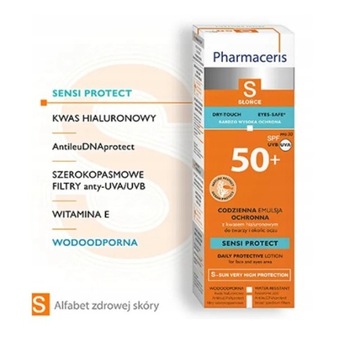Pharmaceris S Sensi Protect SPF 50+ codzienna emulsja ochronna 50 ml