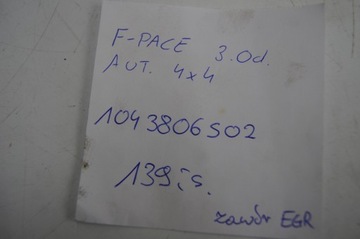 JAGUAR OE 1043806S02 ROZTROJKA TRUBKA TURBÍNY