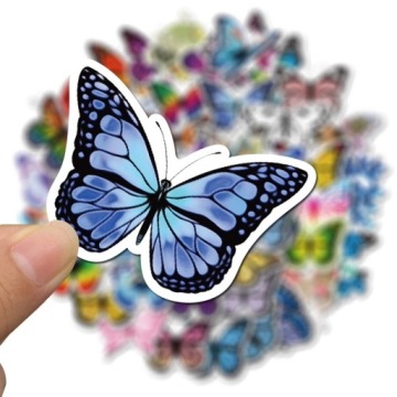 НАКЛЕЙКИ MIX BUTTERFLY НАКЛЕЙКИ ДЛЯ ВЕЛОСИПЕДА 50 шт. ВАРИАНТЫ