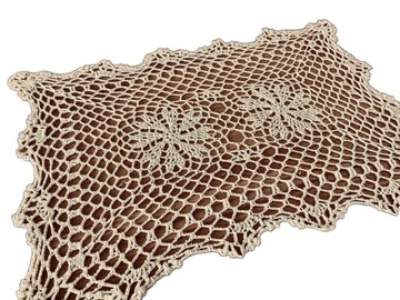 Serwetka 30x45 cm - szydełkowa ECRU