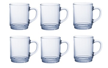 Kubek z uchem komplet 6x260ml Duralex VERSAILLES Marine błękitne