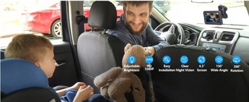 Автомобильное зеркало для детской автомобильной камеры