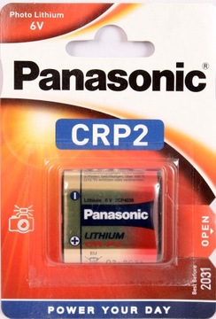 Bateria PANASONIC CR-P2 6V 2031