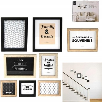 Ramka na wiele zdjęć Home Deco Factory 8 sztuk OPIS !!!