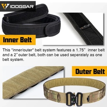 IDOGEAR ВОЕННО ТАКТИЧЕСКИЙ РЕМЕНЬ ДВОЙНОЙ MOLLE 2B