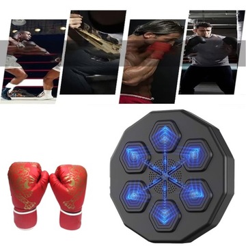 MASZYNA BOKSERSKA PODŚWIETLENIA MUZYKA BLUETOOTH