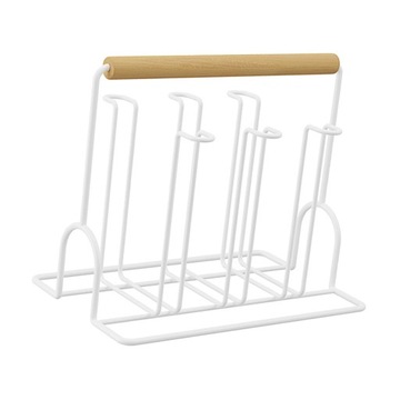Mug Holder Mug Holder for 6 Cups or Mugs White