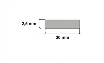 PVC BACK PANEL 30mm PROFILE WHITE 90cm