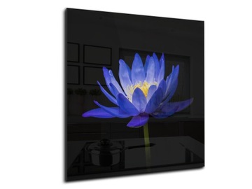 panel szklany między meble dekor 60x70 kwiat