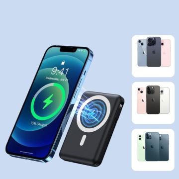 Беспроводной магнитный блок питания 10000 мАч для iPhone 13/12/14/Pro