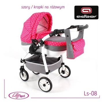 ADBOR LILY SPORT 2 FREE кукольная коляска Ls-08