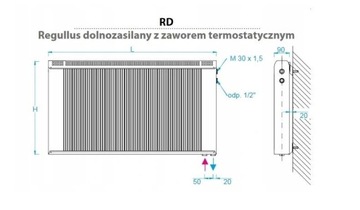 Радиатор REGULLUS RD3/E/80 для теплового насоса 830 Вт