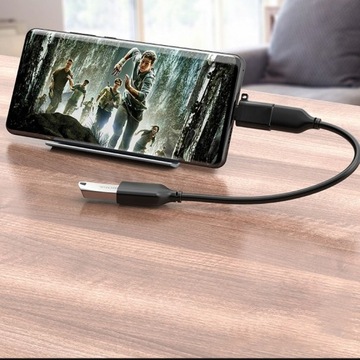 АДАПТЕР USB-C НА USB 3.0 OTG МЕТАЛЛ ЧЕРНЫЙ