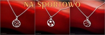 Спортивное ожерелье - ФУТБОЛ - 45см - серебро 925 - Вория