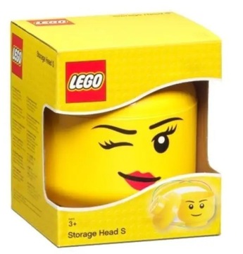 LEGO 40311727 MAŁA GŁOWA S SMALL POJEMNIK NA KLOCKI DLA DZIEWCZYNKI PREZENT