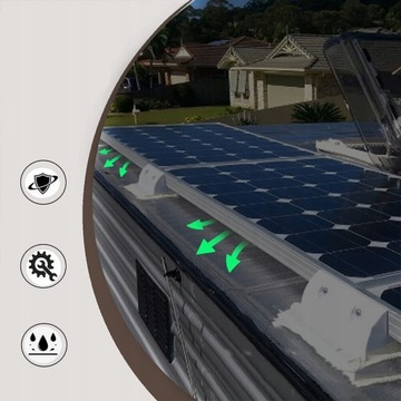 7 МОНТАЖНЫХ КРОНШТЕЙНОВ ДЛЯ СОЛНЕЧНЫХ ПАНЕЛЕЙ ДЛЯ ПРИЦЕПОВ-ДАВЕЛИКОВ