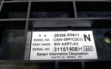 28395AV611 JINÉ MODUL 1.8 85 2003 NISSAN PRIME (P12)