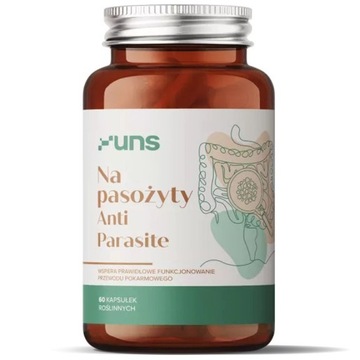 UNS Na Pasożyty Anti Parasite 60vegcaps SZAŁWIA PRZEWÓD POKARMOWY ZIOŁA
