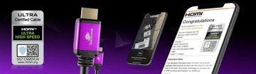 Кабель HDMI-кабель 1 м PREMIUM 2.1 ULTRA HD 4K 8K