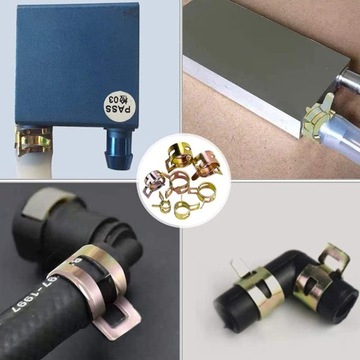 120 szt. zaciski do węża sprężynowego metalowe