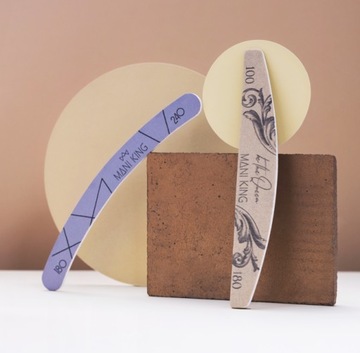 Набор одноразовых пилочек для ногтей, 25 бананов, 100/180 Mani King