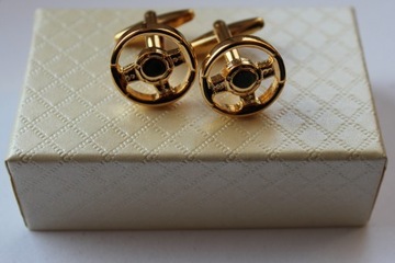 Запонки EXC Silver Racing Steering Wheel