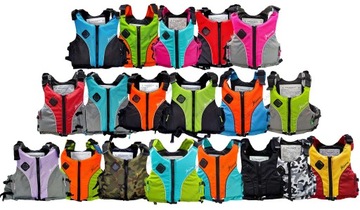 Kamizelka Asekuracyjna SUP Olimp Sport Plus Kapok Szaro-Groszkowa Rozmiar M